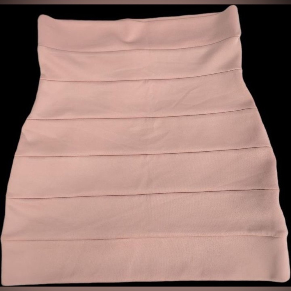 2 Cute Pink High-Waisted Bodycon Mini Skirt - Size Small!